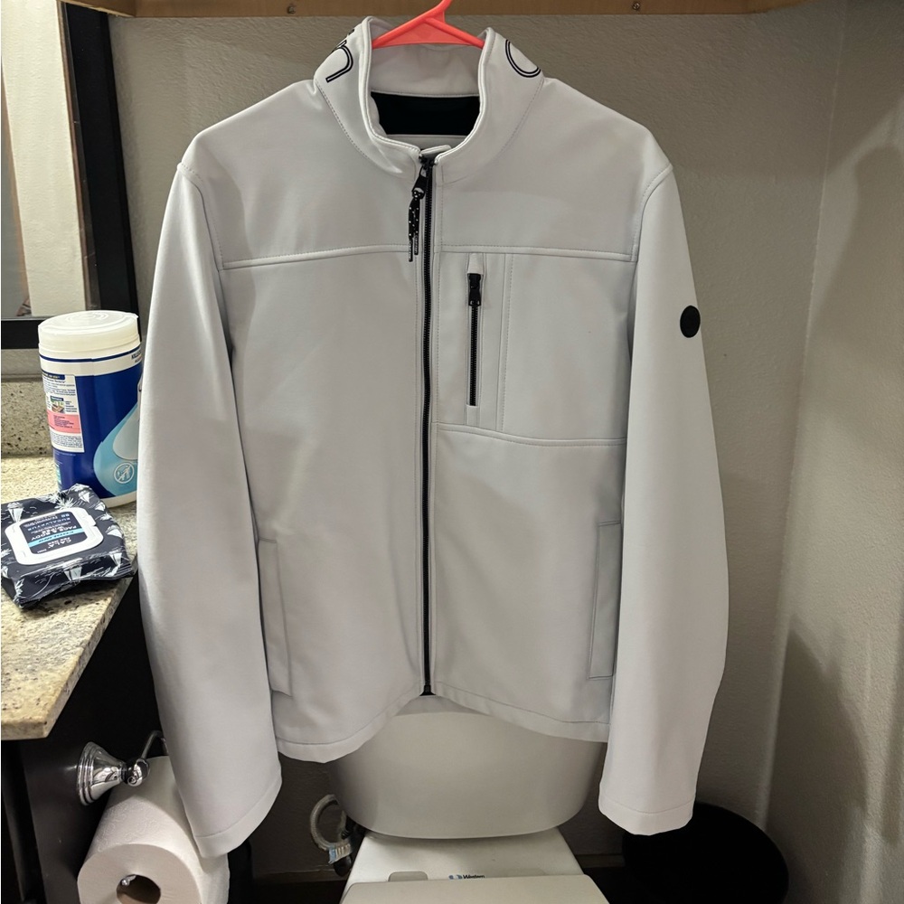 Men's White Calvin Klein Jacket